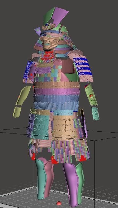 Lord Katsumoto Samurai Armor 3D print model_6