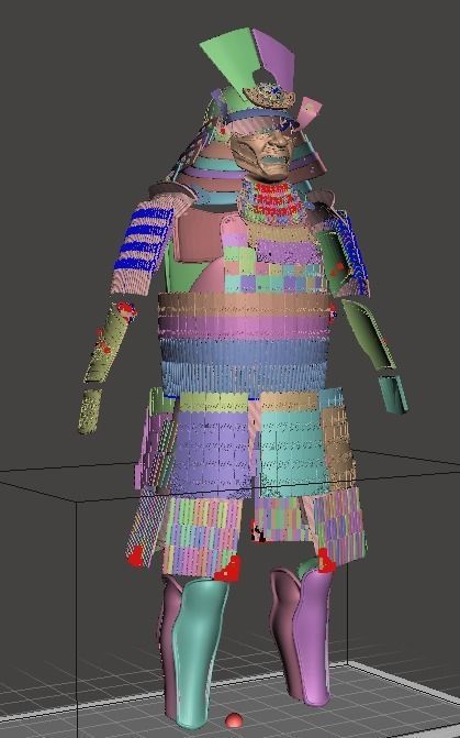 Lord Katsumoto Samurai Armor 3D print model_7