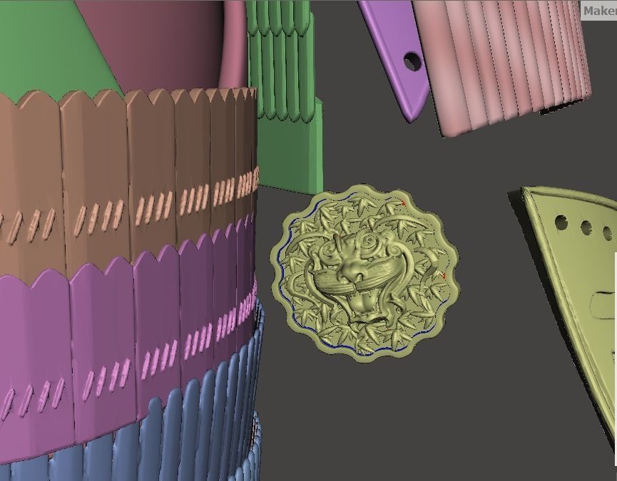 Lord Katsumoto Samurai Armor 3D print model_19