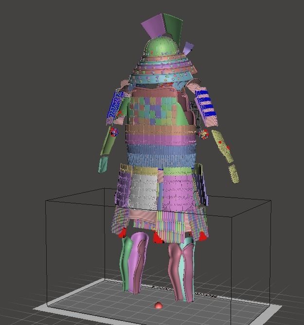 Lord Katsumoto Samurai Armor 3D print model_13