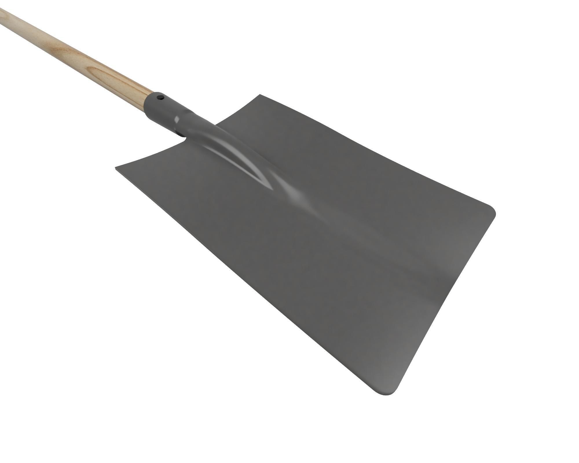 Spade garden 3D model_2