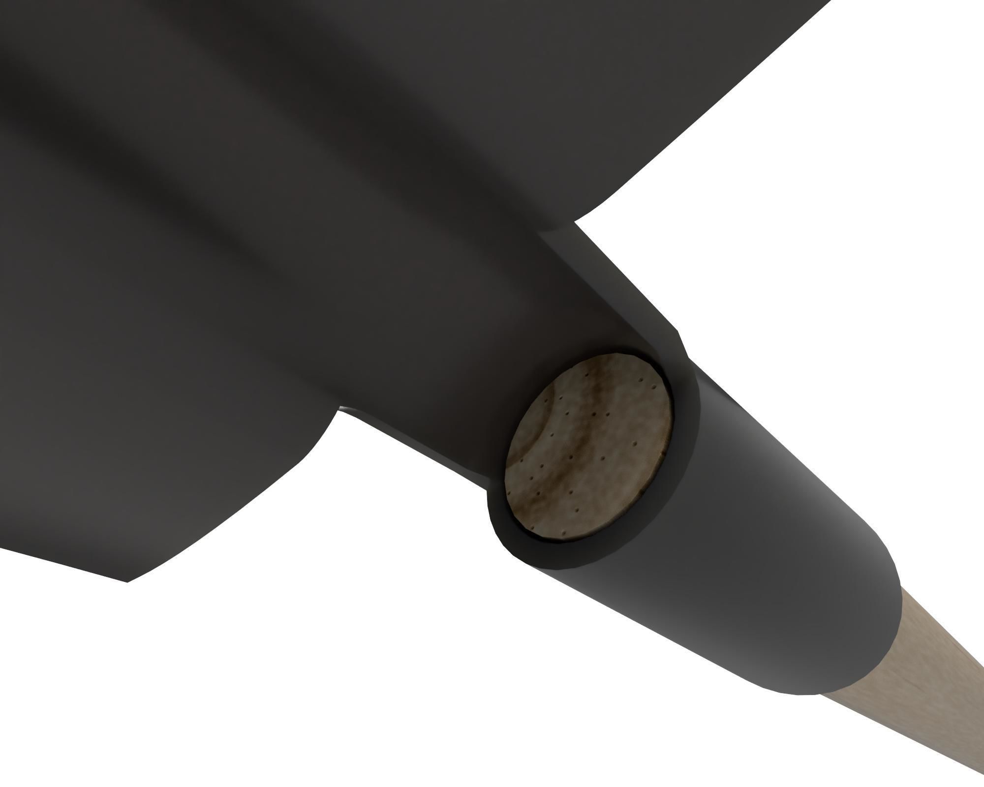 Spade garden 3D model_4