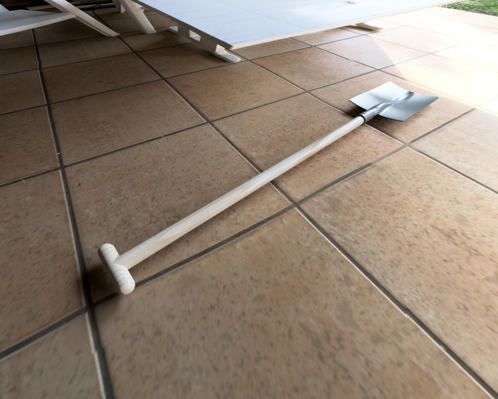 Spade garden 3D model_6