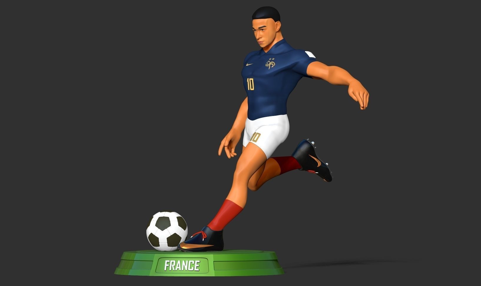 Kylian Mbappe 3D print model_10