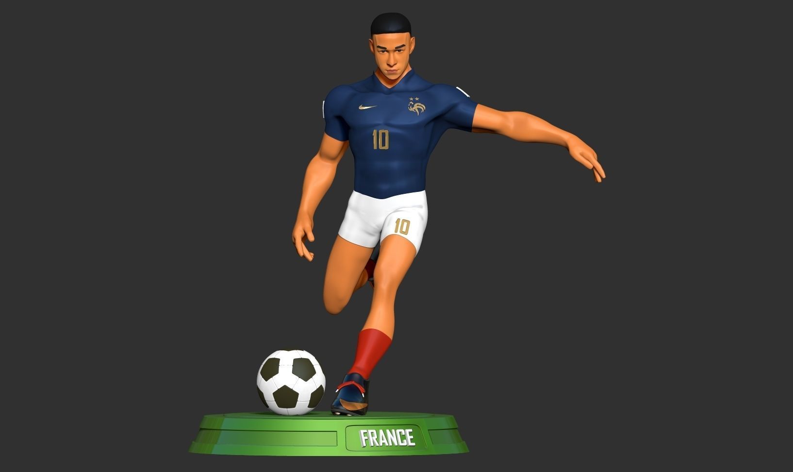 Kylian Mbappe 3D print model_8
