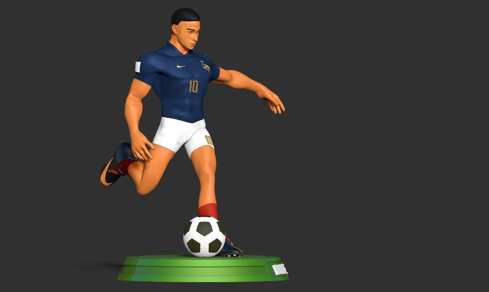 Kylian Mbappe 3D print model_12