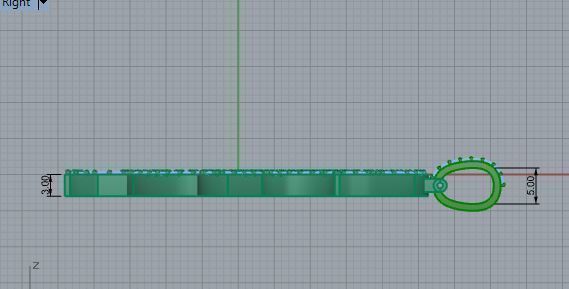 S and F letter pendant 3473 3D print model 3D print model_6