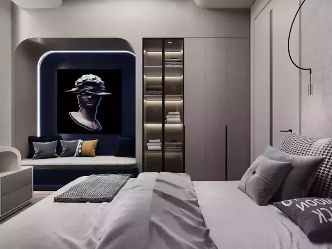Teenage Bedroom II DV II FGM 3D model