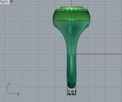 Nice blue stone diamond ring 3476 3D print model 3D print model_6