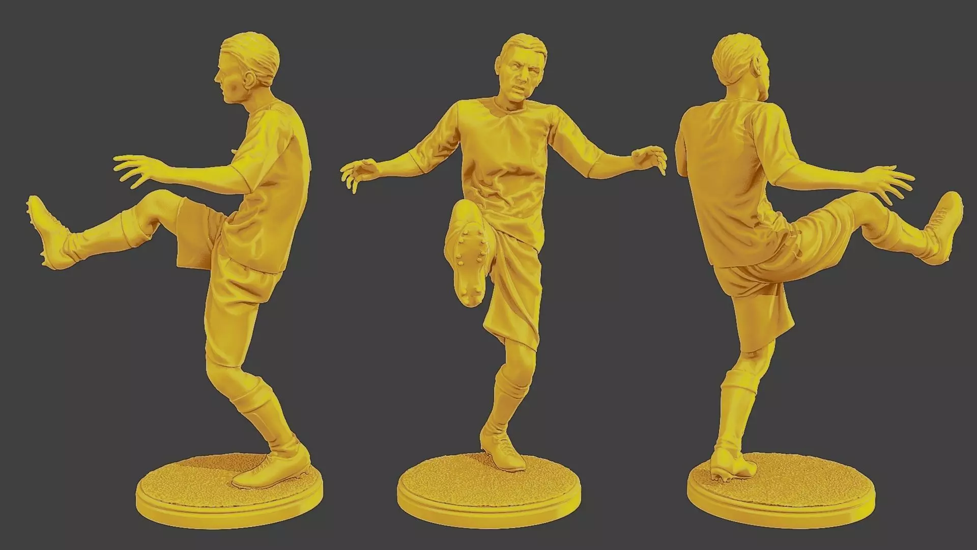 Soccer Player SP 009 3D print model_0