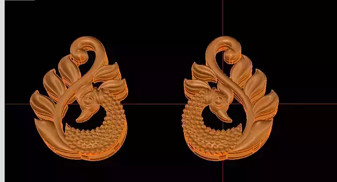 picock golden snake 3D print model