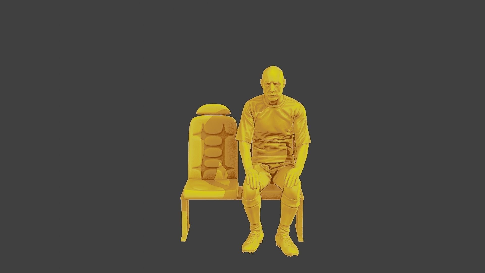 Soccer Player SP 011 3D print model_11