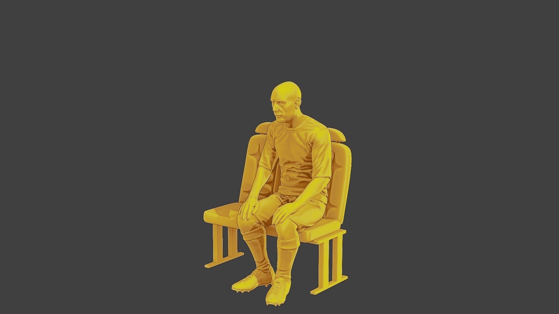 Soccer Player SP 011 3D print model_2