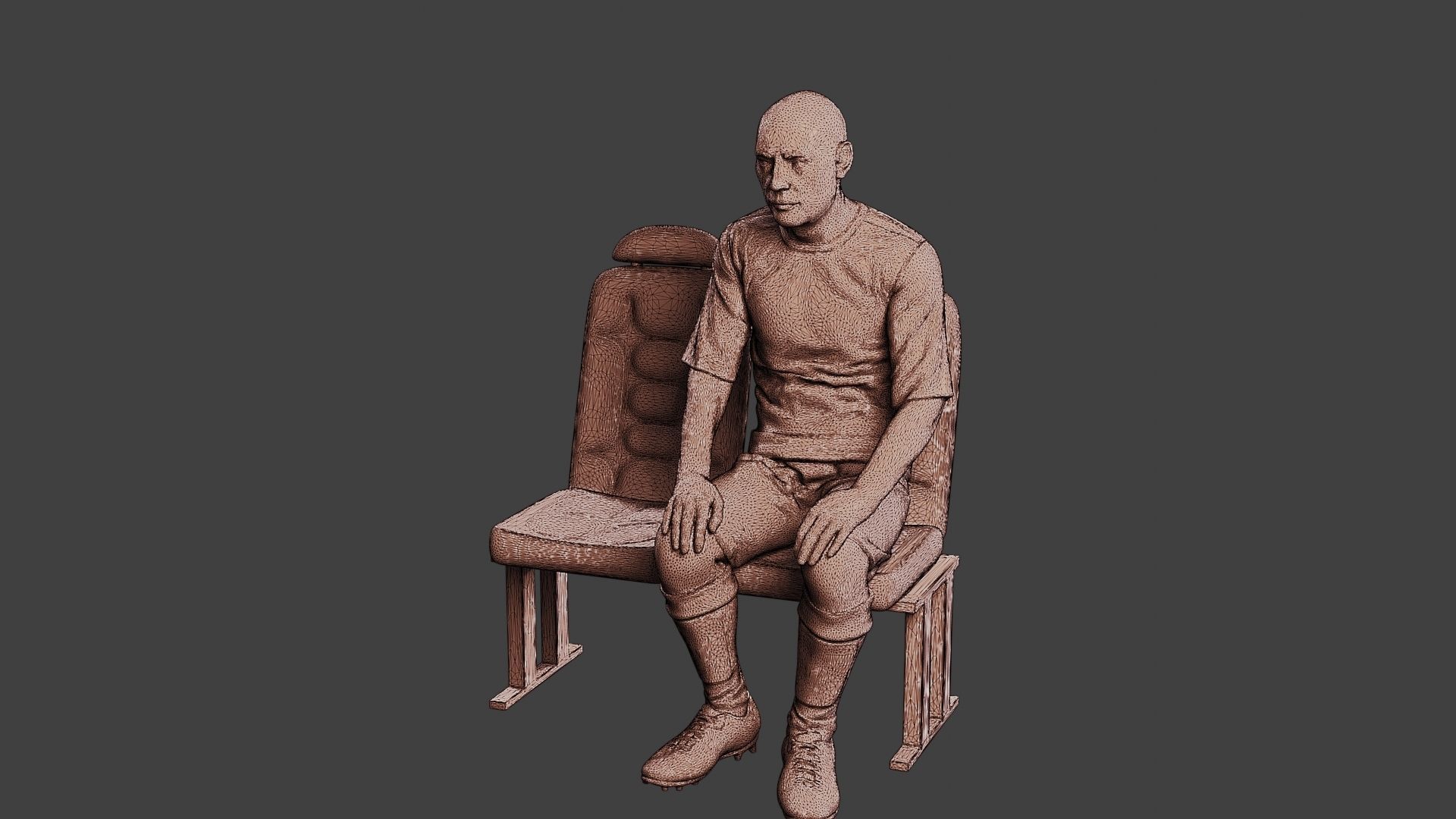 Soccer Player SP 011 3D print model_12