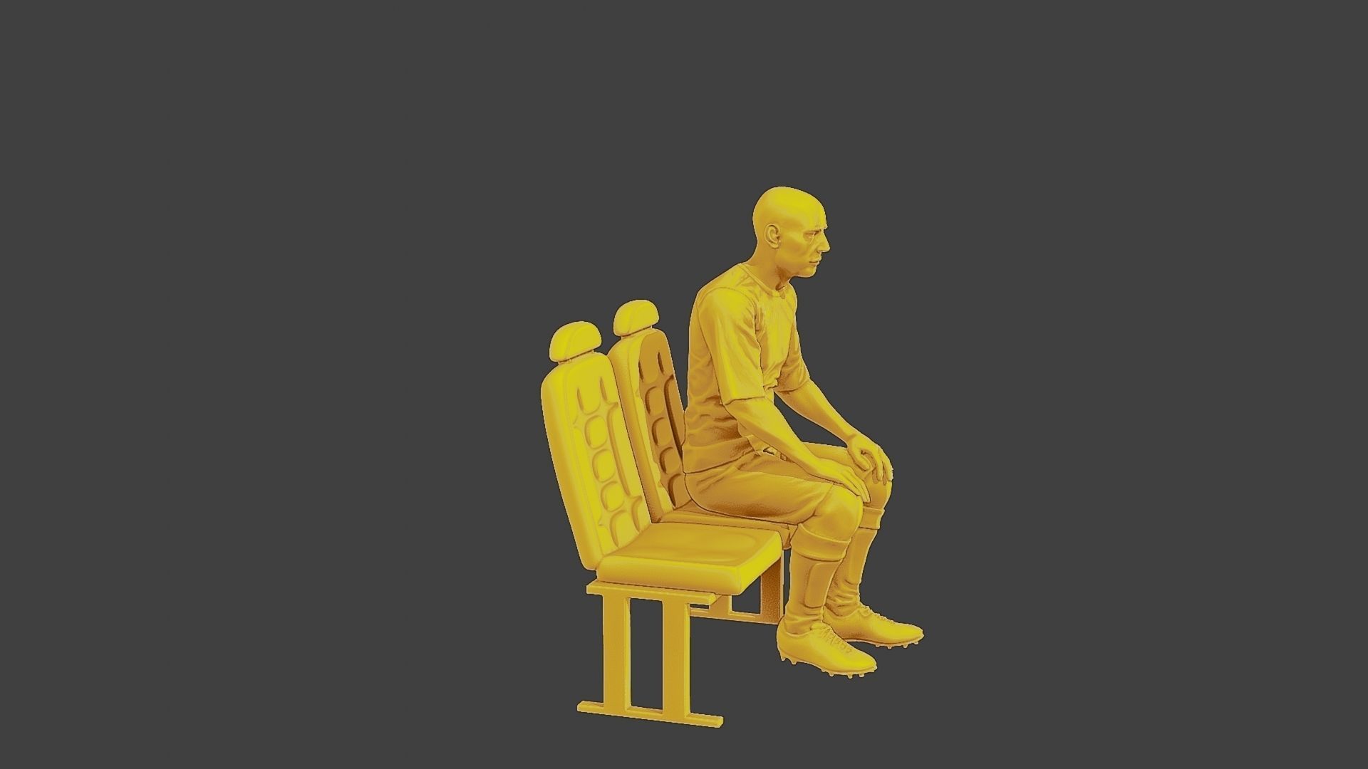 Soccer Player SP 011 3D print model_9