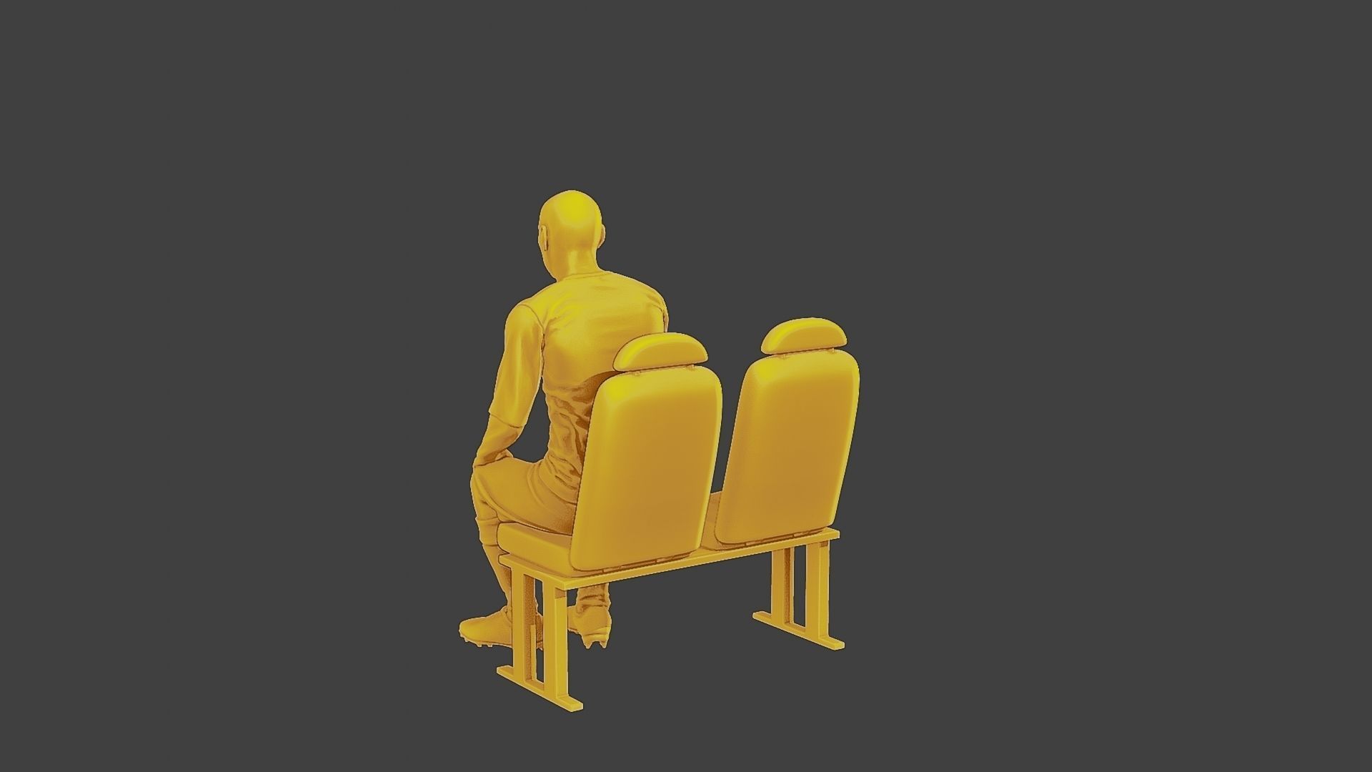 Soccer Player SP 011 3D print model_5