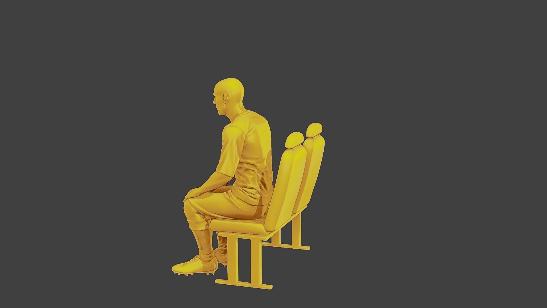 Soccer Player SP 011 3D print model_4