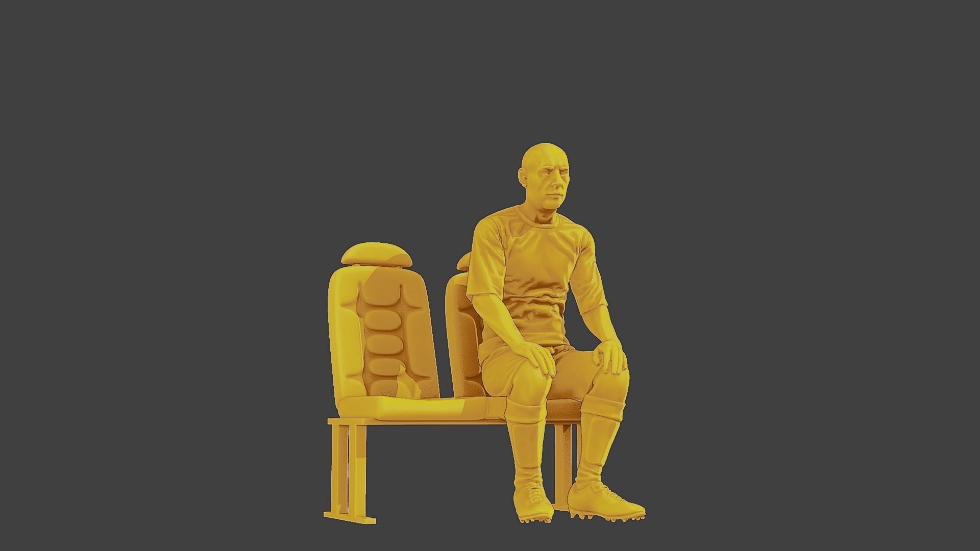 Soccer Player SP 011 3D print model_13