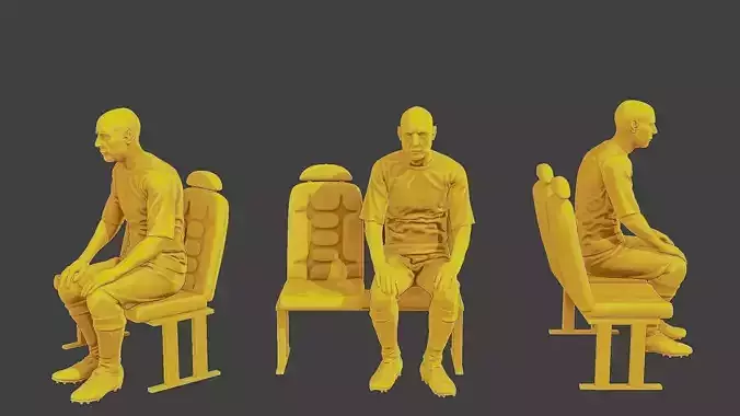 Soccer Player SP 011 3D print model