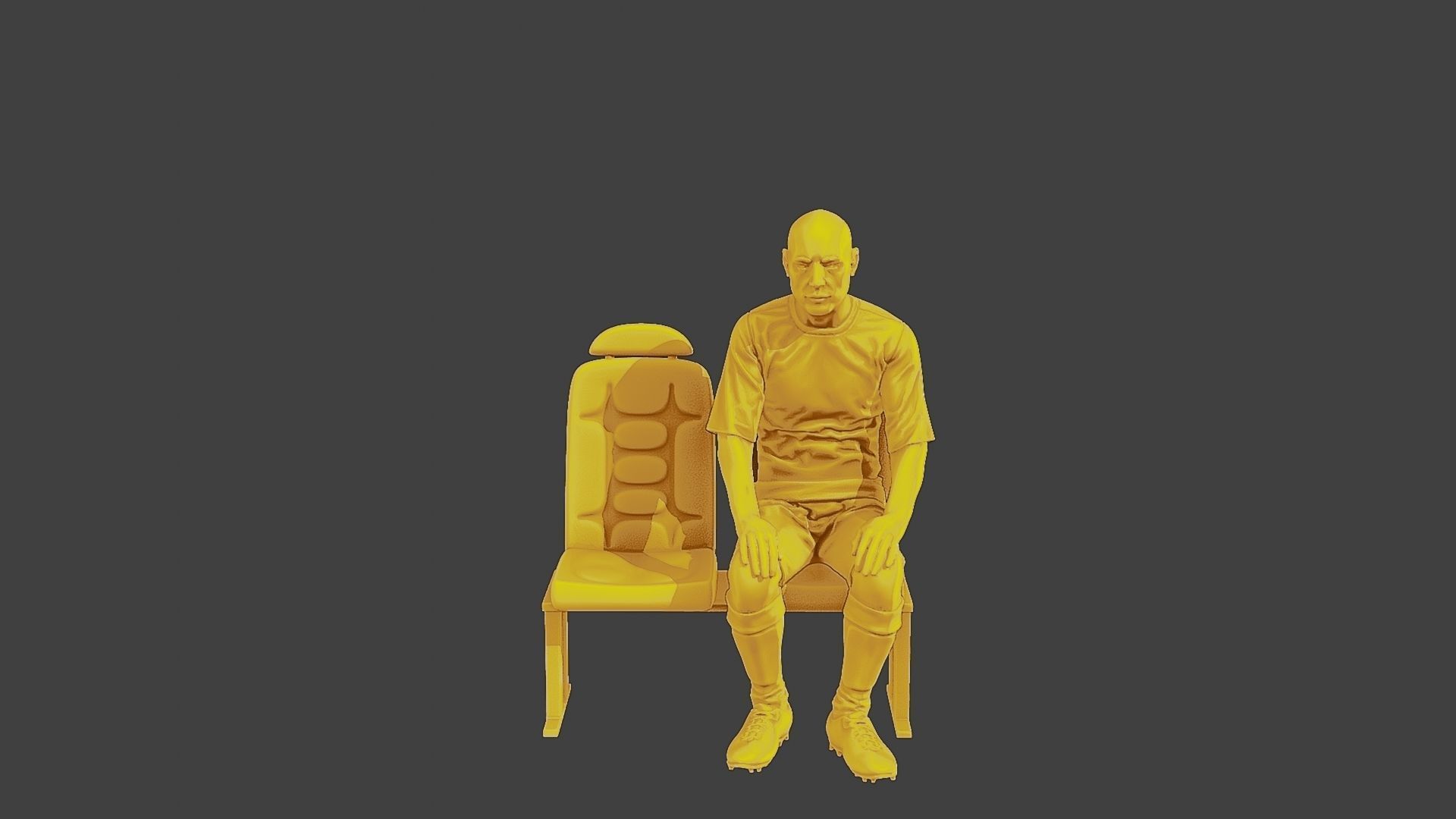 Soccer Player SP 011 3D print model_1