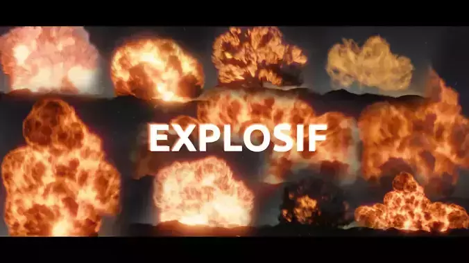 Explosif V1 Blender Addon - Create Explosions in 1min