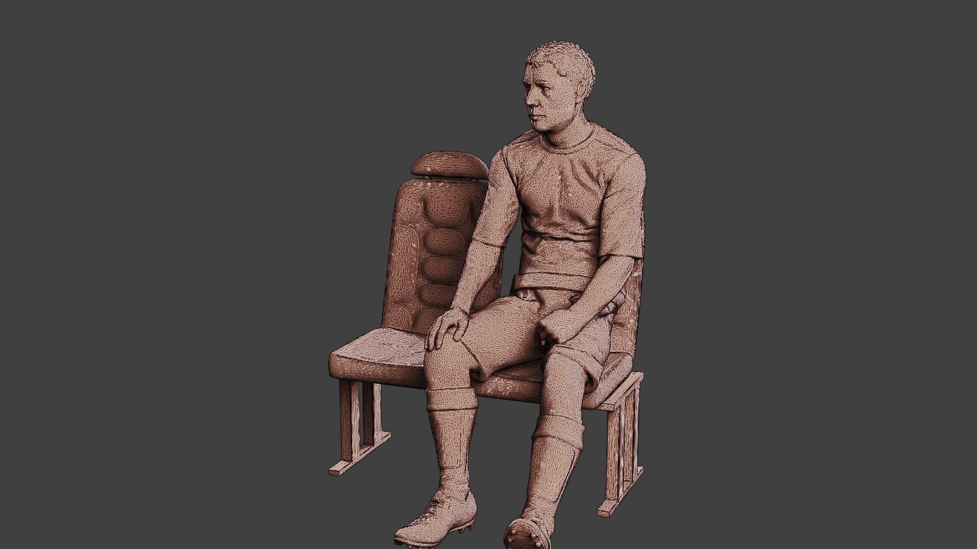 Soccer Player SP 012 3D print model_12
