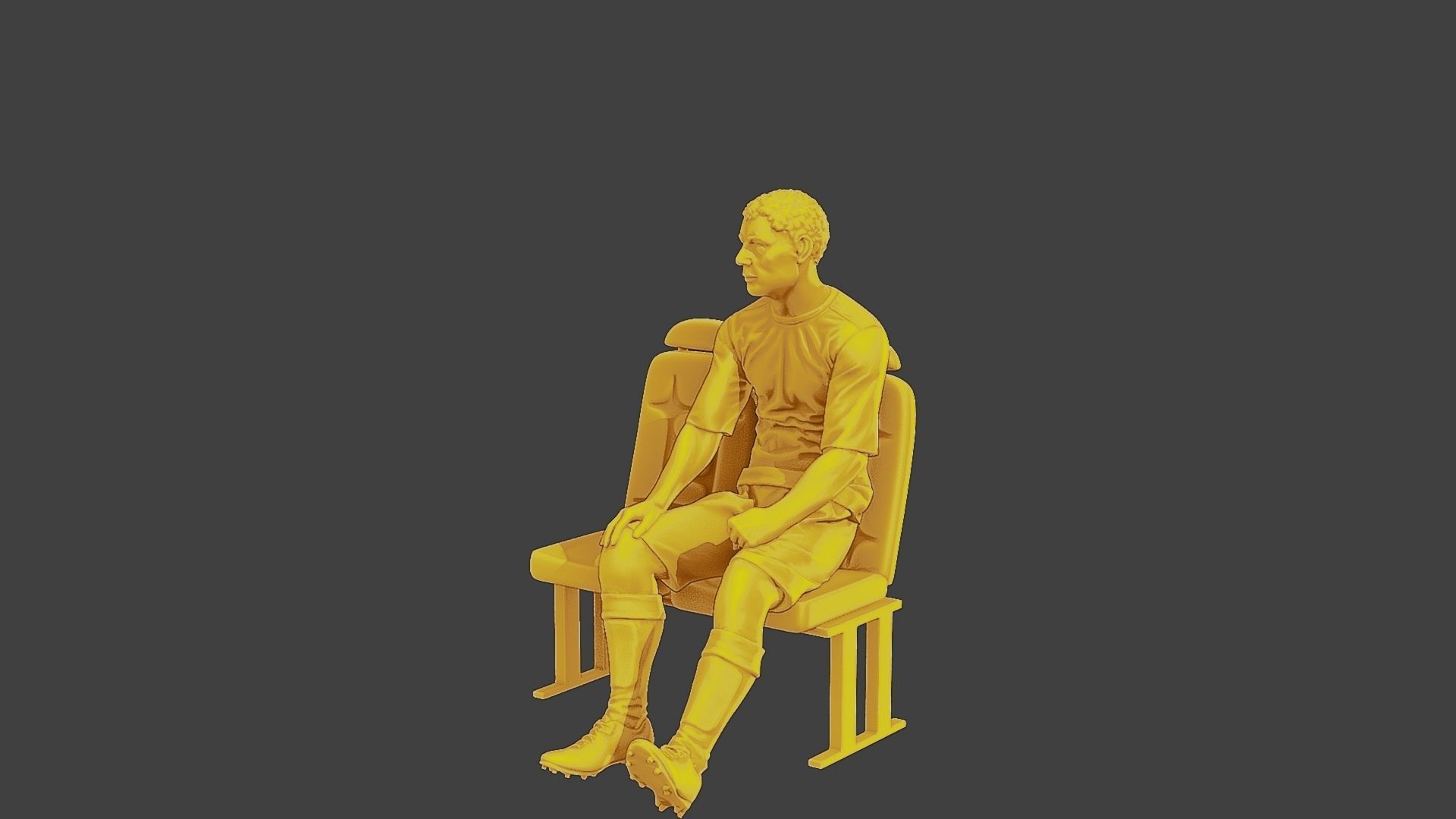 Soccer Player SP 012 3D print model_2