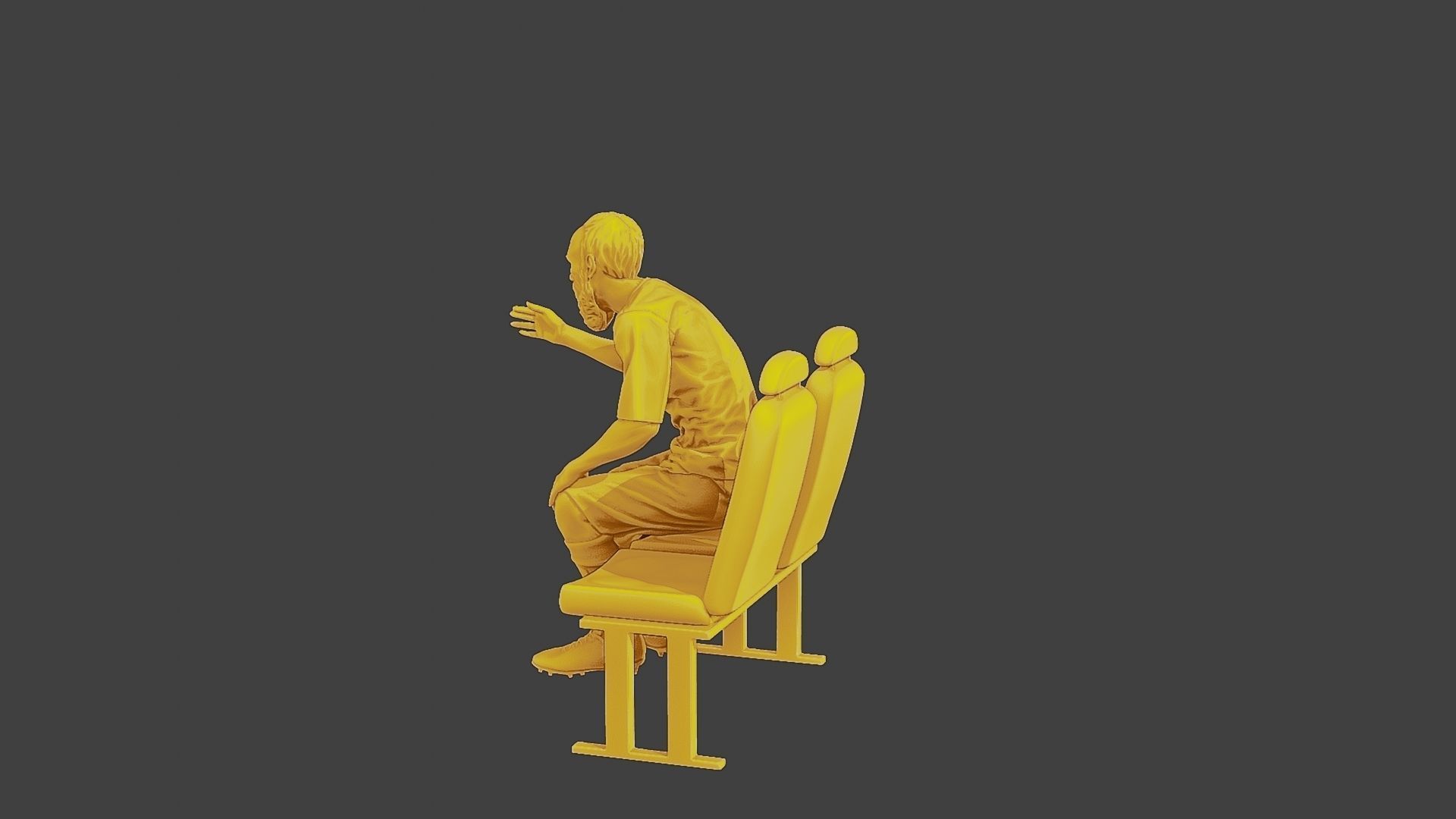 Soccer Player SP 013 3D print model_4