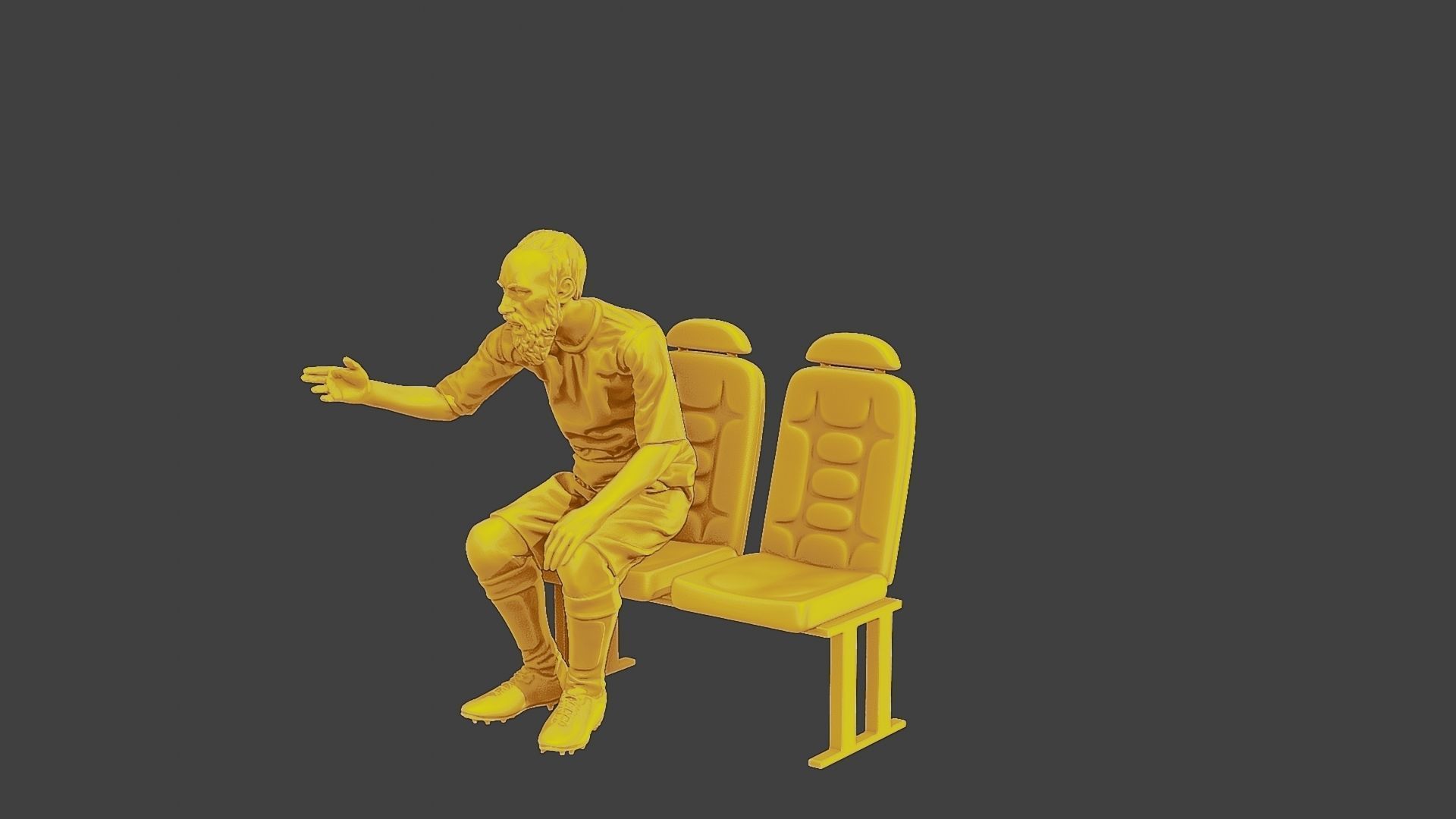 Soccer Player SP 013 3D print model_2