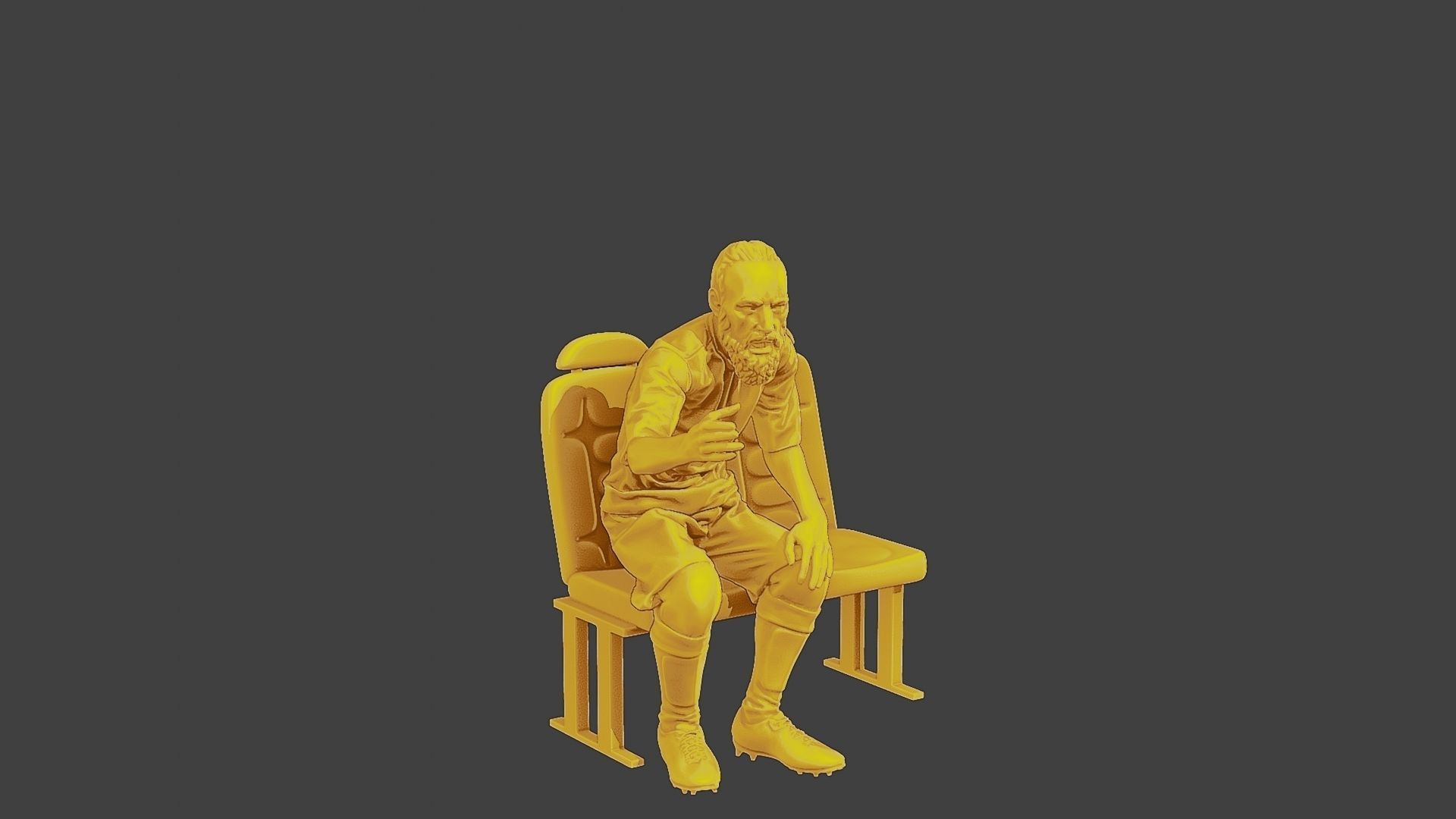 Soccer Player SP 013 3D print model_10