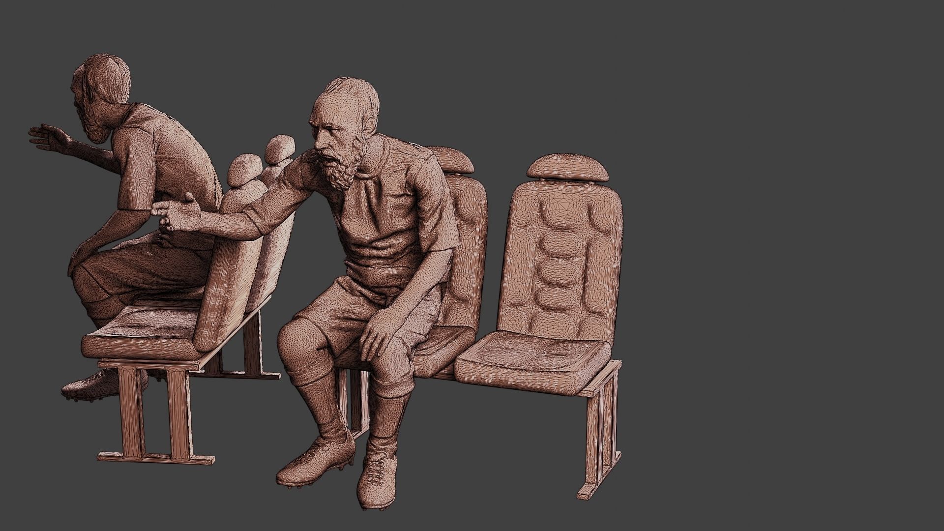 Soccer Player SP 013 3D print model_12