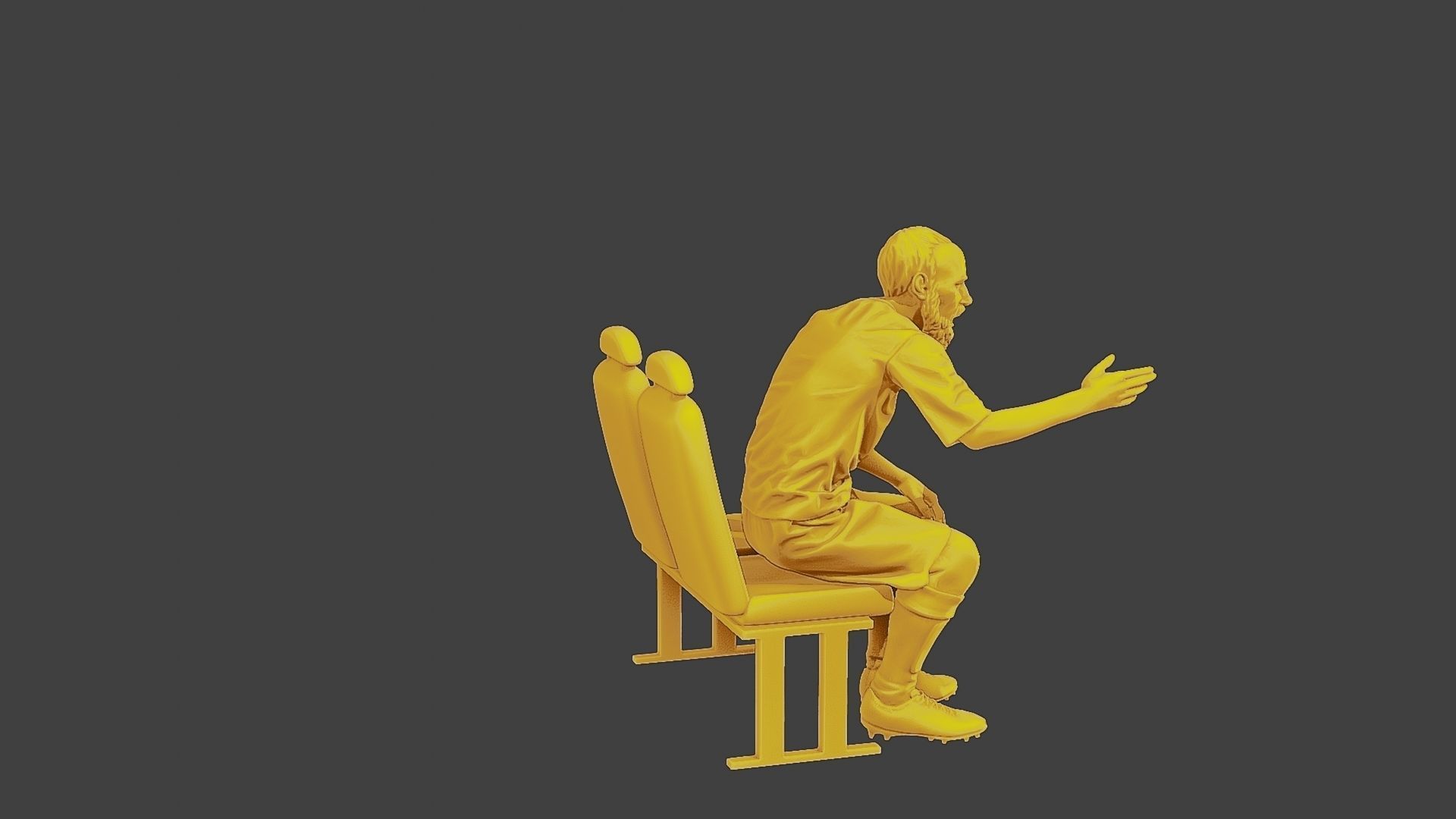 Soccer Player SP 013 3D print model_8