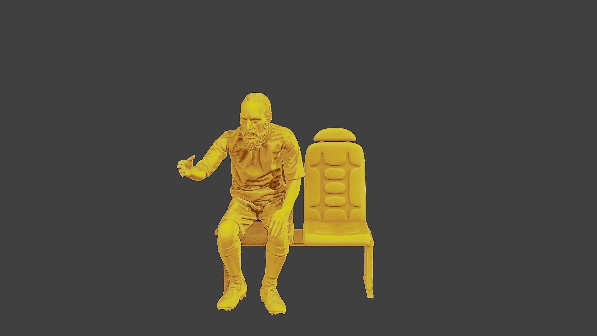 Soccer Player SP 013 3D print model_11
