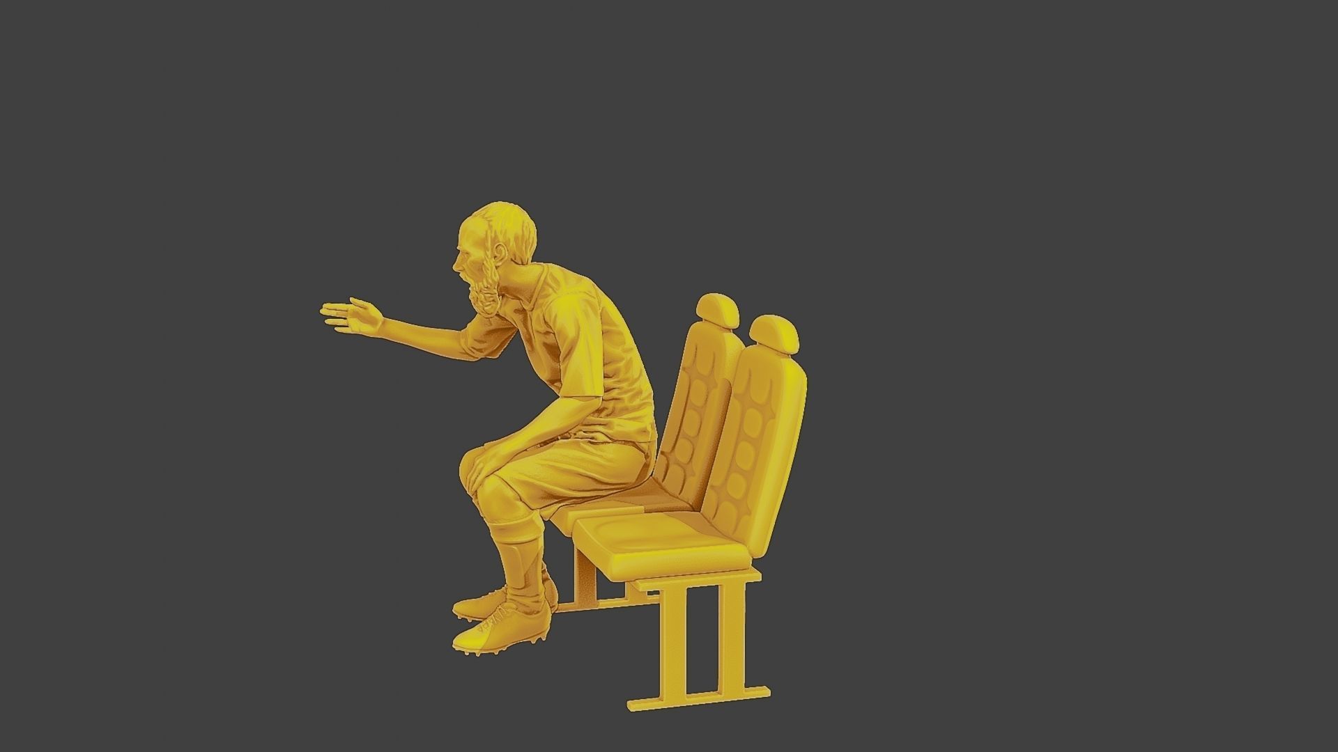 Soccer Player SP 013 3D print model_3