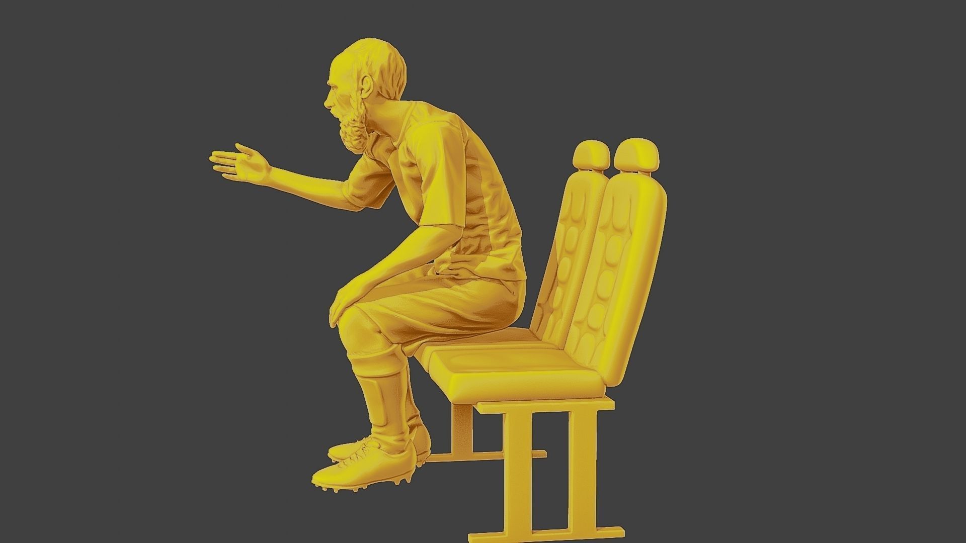 Soccer Player SP 013 3D print model_17