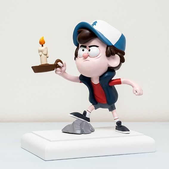Dipper Gravity Falls with base 3D print model_10