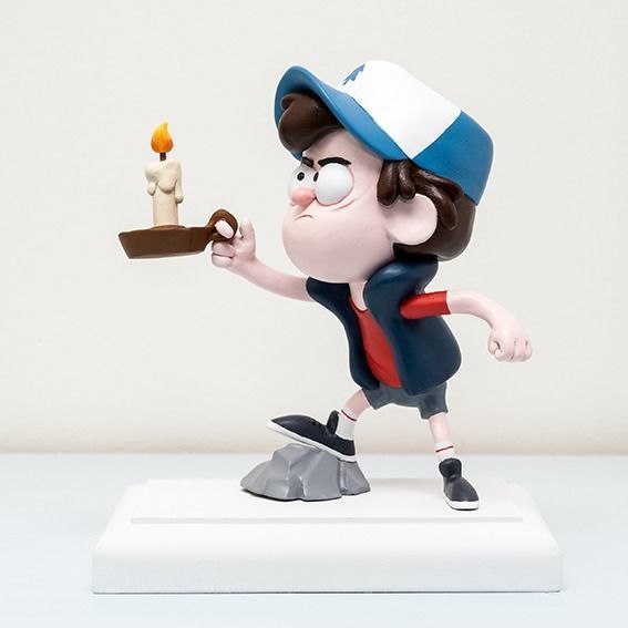 Dipper Gravity Falls with base 3D print model_11