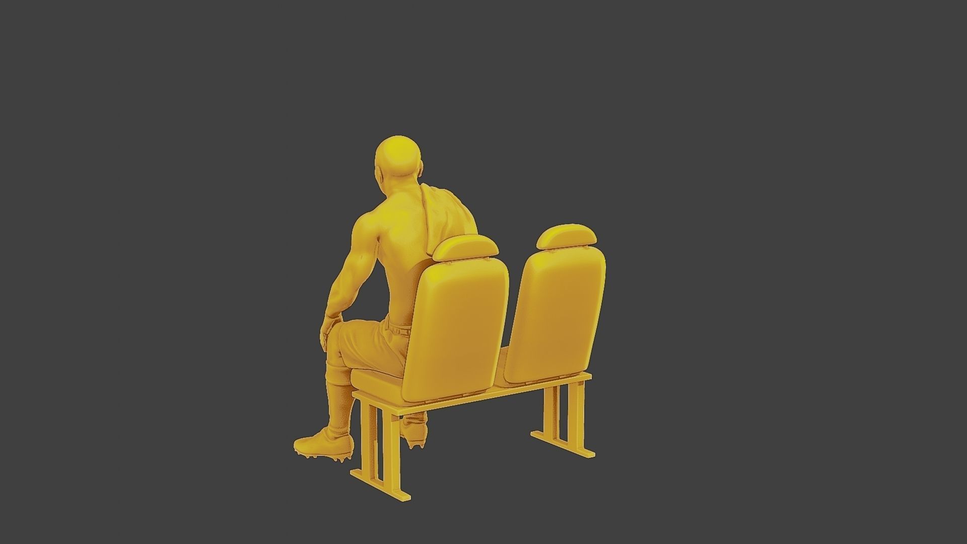 Soccer Player SP 014 3D print model_5