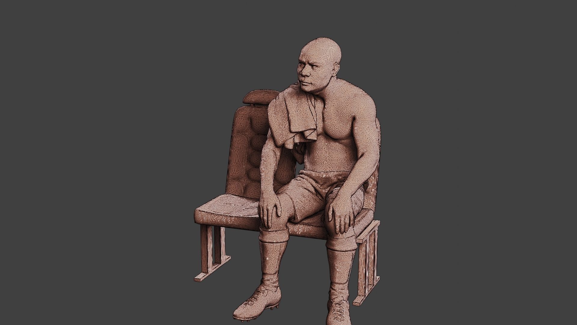 Soccer Player SP 014 3D print model_12