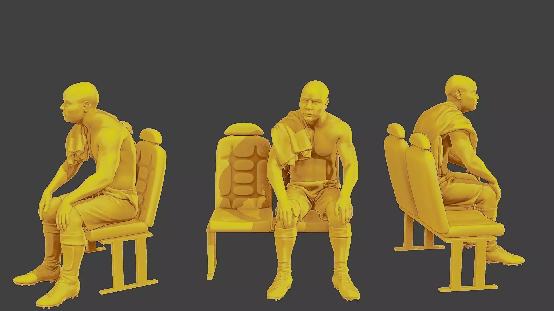 Soccer Player SP 014 3D print model_0