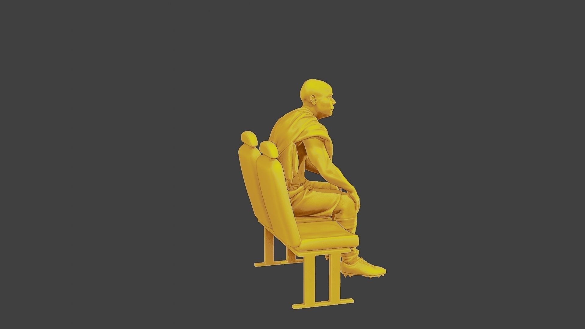 Soccer Player SP 014 3D print model_8