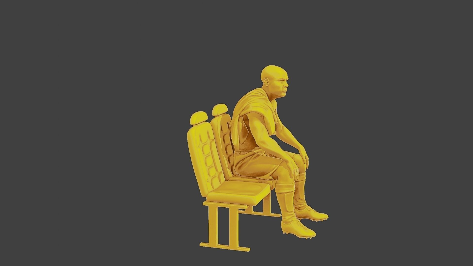 Soccer Player SP 014 3D print model_9