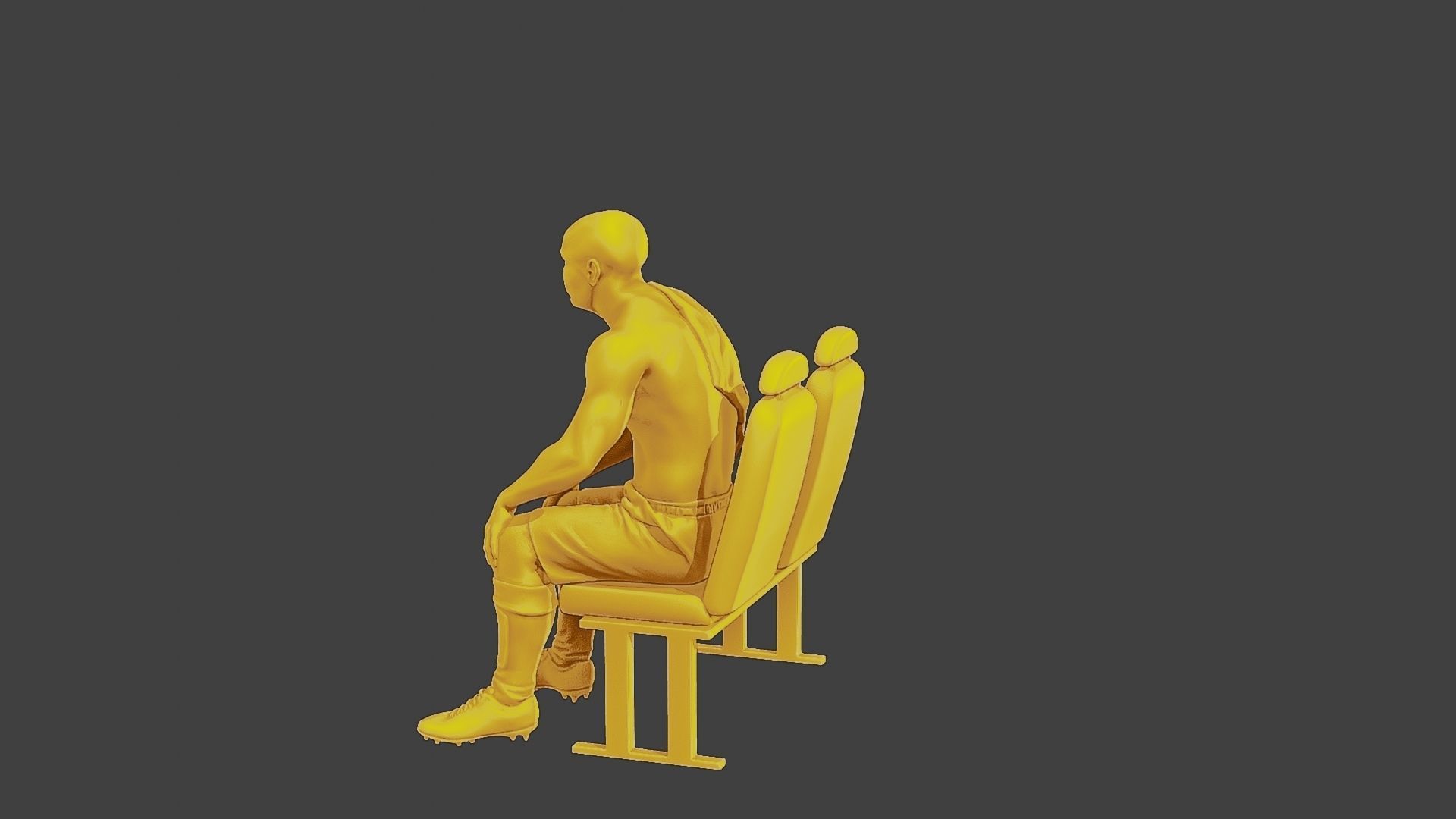 Soccer Player SP 014 3D print model_4