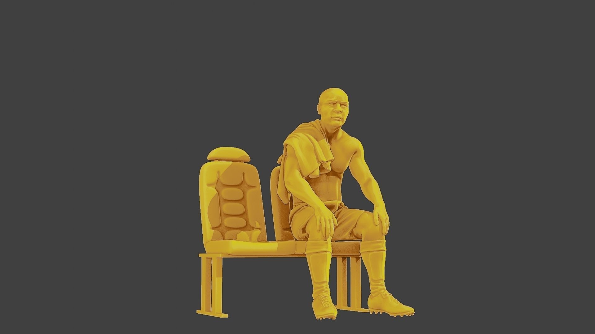 Soccer Player SP 014 3D print model_13