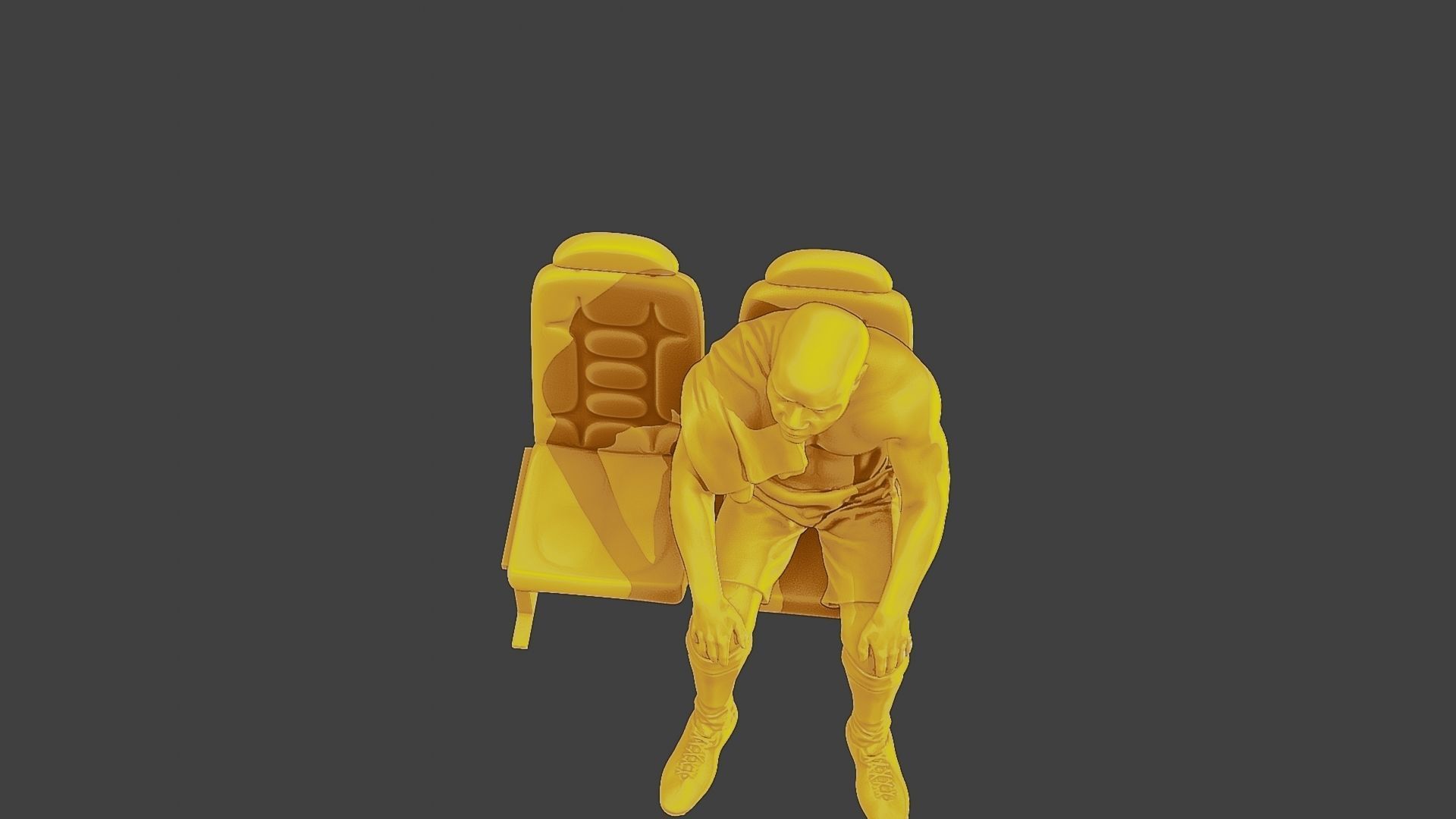 Soccer Player SP 014 3D print model_14