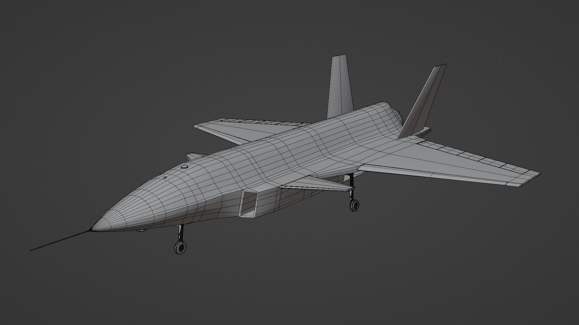 Bayraktar Kizilelma MIUS 3D rigged and  Low-poly 3D model_22