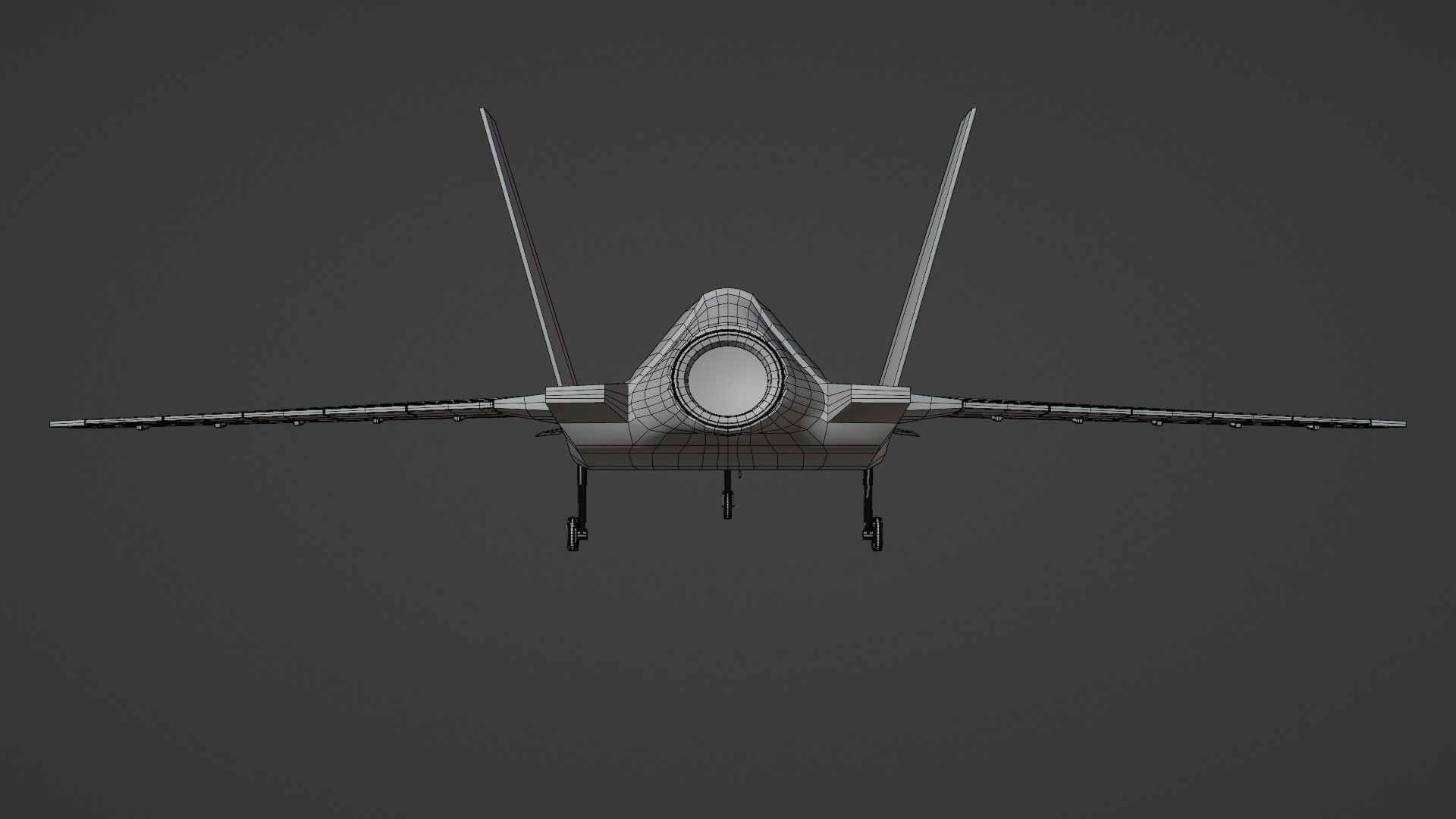 Bayraktar Kizilelma MIUS 3D rigged and  Low-poly 3D model_25