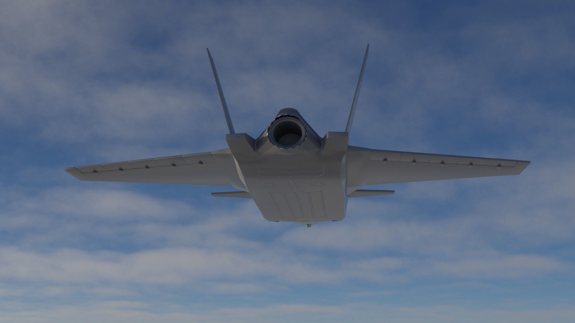 Bayraktar Kizilelma MIUS 3D rigged and  Low-poly 3D model_13