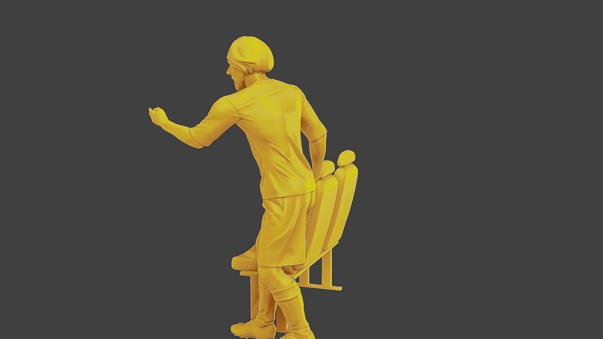 Soccer Player SP 015 3D print model_4