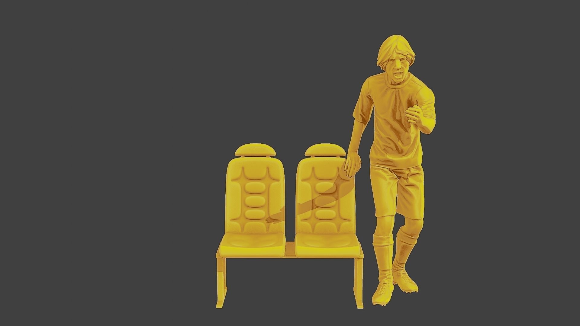 Soccer Player SP 015 3D print model_11